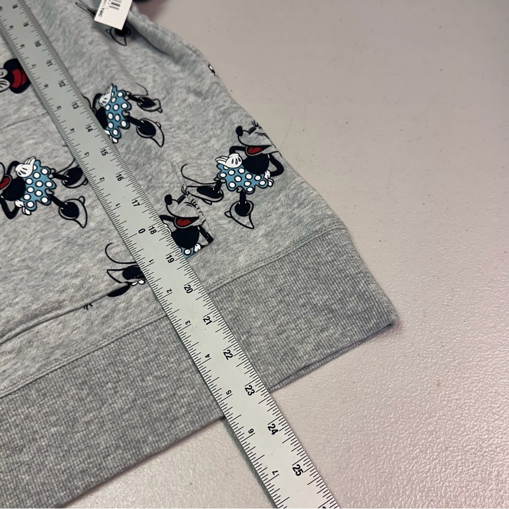 Disney Amazon Essentials Minnie Mouse Pullover Hoodie Gray Women XS - Picture 6 of 7
